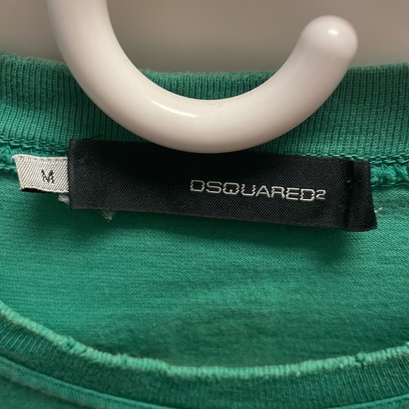 DSQUARED2 Green Crew Neck Logo Sweatshirt - Picture 3 of 6